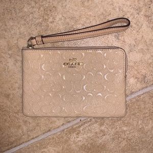 Tan coach wallet